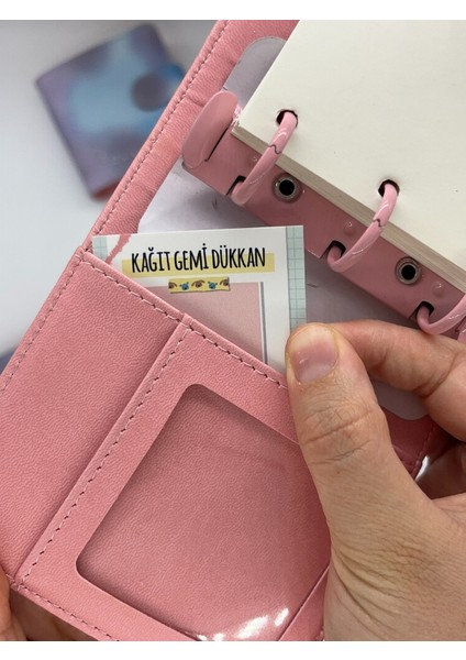 Mini Boy Mavi Mor Tonları Mıknatıslı Pu Deri Kapaklı Sürdürülebilir Ajanda/ Planner/ Binder Defter – 160 Sayfa (Çizgisiz, Değiştirilebilir Sayfa) fırsatları