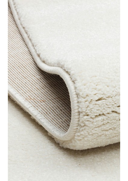 Lotto Lt Plain Beyaz - Hav Toz Yapmayan Modern Makine Halısı