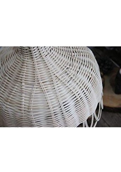 Rattan Bambu Hasır Avize 30CM