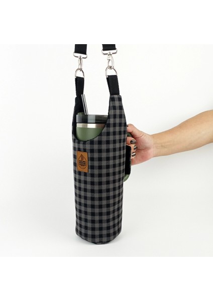 El Yapımı Pötikare Matara Termos Kılıfı Kulplu Model Quencher Pipetli 1,18