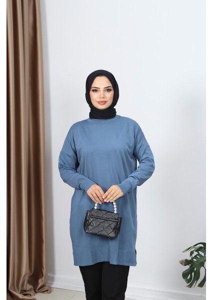 Yırtmaçlı Merserize Tunik fırsatları