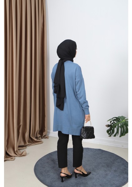 Yırtmaçlı Merserize Tunik indirimleri