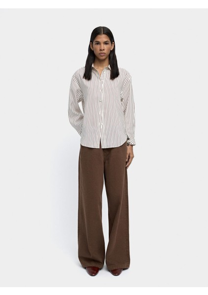 Uzun Kollu Çizgili Gömlek indirimleri