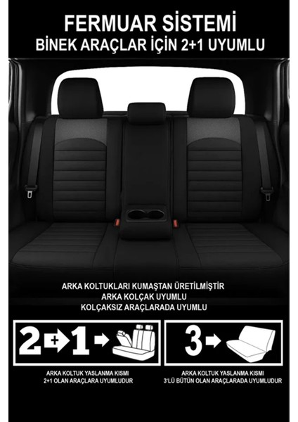Dacia Duster Laureate 1.5 Dci 110 4x2 E2 I H Md 2019 Uyumlu Formi Serisi Siyah Oto Kılıfı Tam Set indirimleri