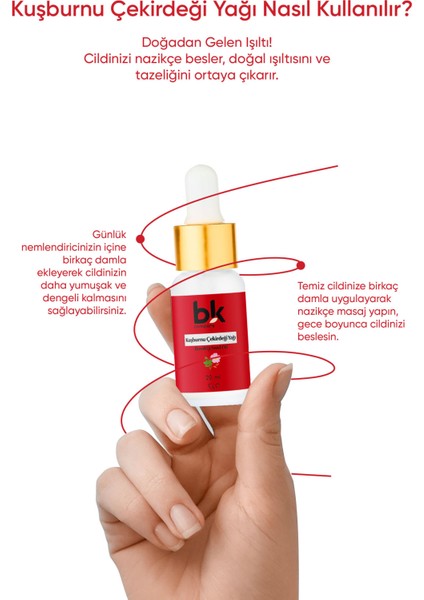 Kuşburnu Çekirdeği Yağı - Aydınlatıcı Doğal Ve Saf Yağ (Serum) - 20ml fırsatları