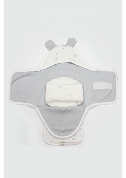 Bistyle Flying Elephant Organik Bel Destekli Kundak 75102 Ekru Gri