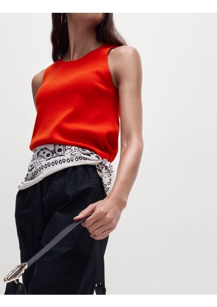 Bisiklet Yaka Triko Bluz