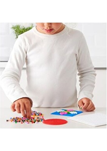 Pyssla Boncuk Kalıbı 4 Parça Eğlenceli Tasarım 4-6 Yaş Çocuklar İçin Yaratıcı Oyun Seti