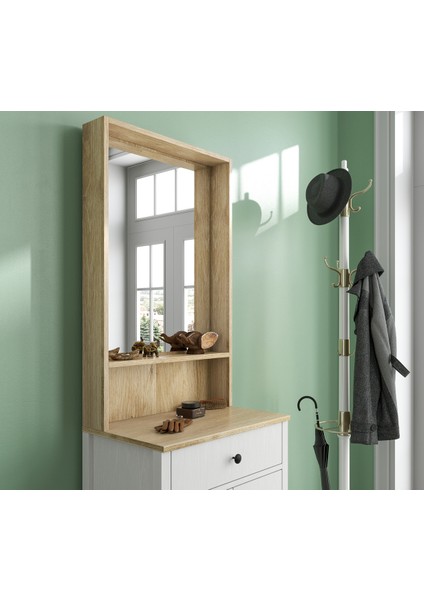 Hunerika Dioya Portmanto -Wood Beyaz-Minifiks Bağlantılı fiyatları