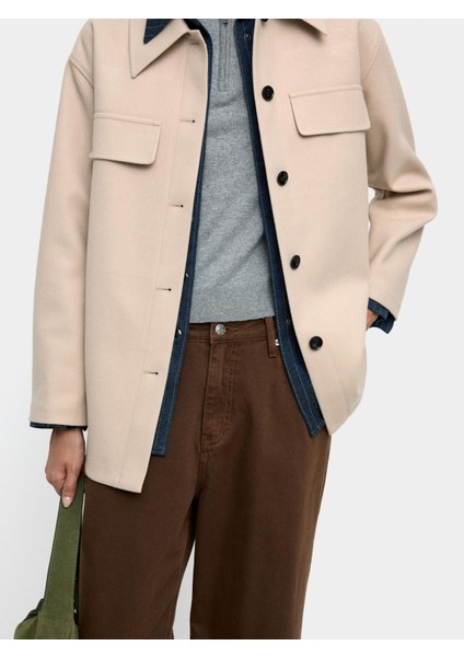 Yaka Detaylı Overshirt fiyatları