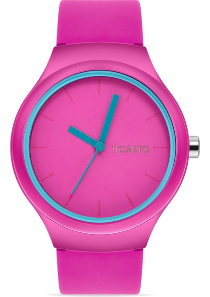 Kadın Slikon Pembe Kol Saati TCTSR005808S0352