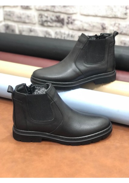Hakiki Deri Ortopedik Büyük Numara 45-46-47 Kürklü Kışlık Erkek Bot fiyatları