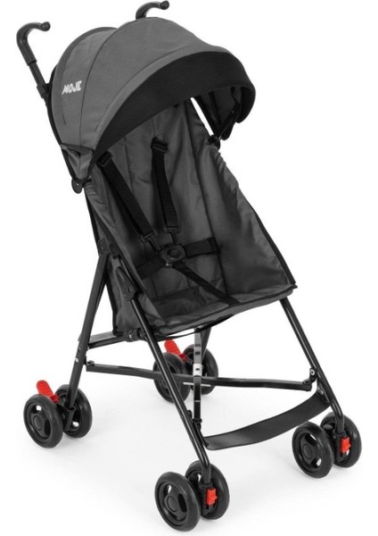 Nessiworld Moje Simple Pratik Baston Bebek Arabası Gri