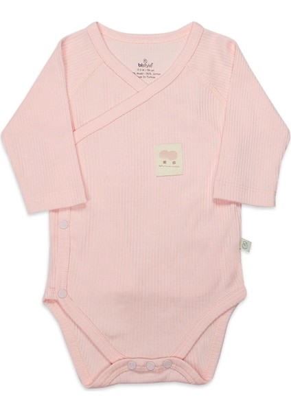 Bistyle Organic Modal Flying Balloons Kruvaze Uzun Kol Body BS17121 Pembe