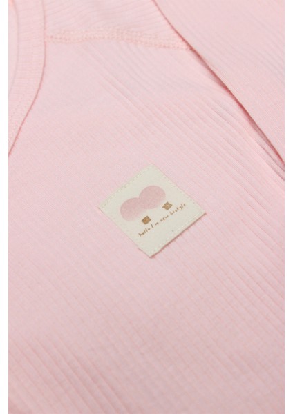 Bistyle Organic Modal Flying Balloons Kruvaze Uzun Kol Body BS17121 Pembe fiyatları