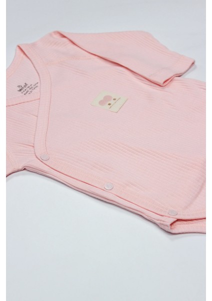 Bistyle Organic Modal Flying Balloons Kruvaze Uzun Kol Body BS17121 Pembe fırsatları