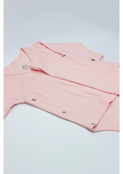 Bistyle Organic Modal Flying Balloons Kruvaze Uzun Kol Body BS17121 Pembe indirimleri