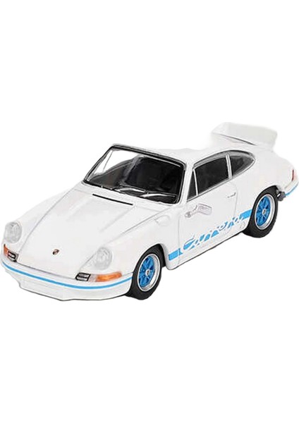 Nessiworld Mini Gt 1/64 Porsche 911 Carrera Rs 2.7 Grand Prix White With Blue Livery