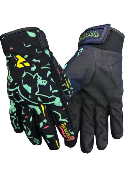 Strong Yeşil Desenli Eldiven