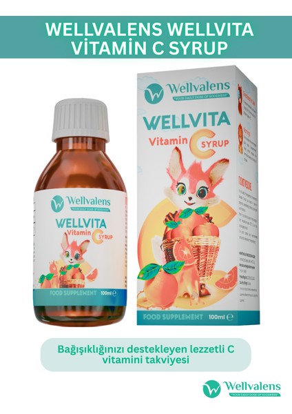 Wellvita Vitamin C Şurubu 150 ml – Çocuklar Için Güçlendirici Takviye fiyatları