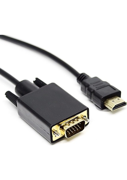 HDMI To VGA 1.8m Aktif Dijital - Analog, Full Hd,tak Çalıştır Dönüştürücü Kablo
