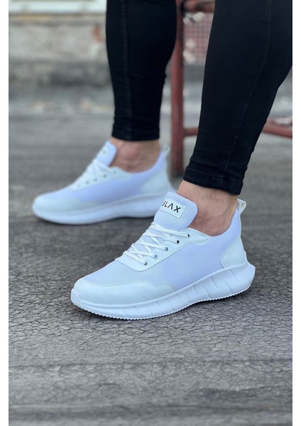 Beyaz Triko Erkek Spor Ayakkabı