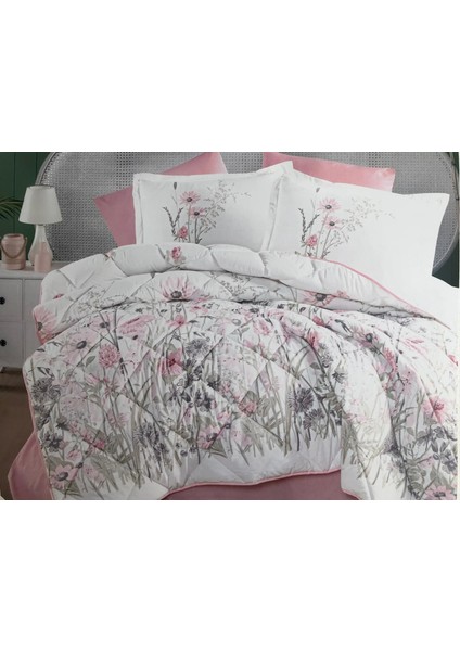 %100 Pamuk Ranforce Tek Kişilik Yorgan 155 x 215