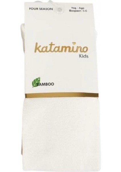 Katamino Mirabel Kız Bambu Külotlu Çorap K30207 Krem