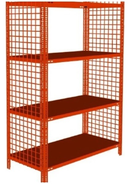 4 Katlı 31X75X150 cm Dekoratif Yeşil Çelik Raf