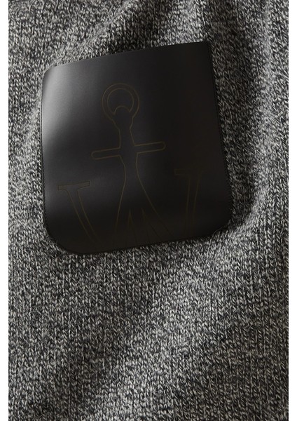 Patch Pocket Jumper, Yün Karışımlı Balıkçı Yaka Kışlık Kazağı, Gri modelleri