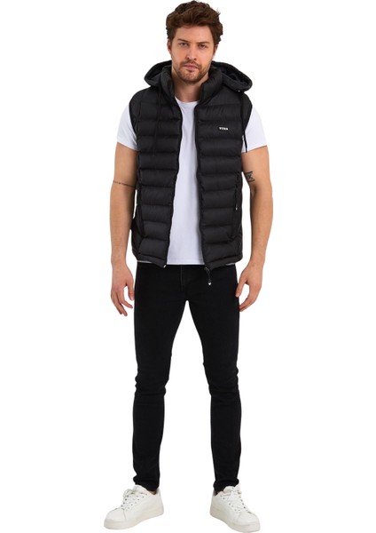 Erkek Kapşonlu Yelek