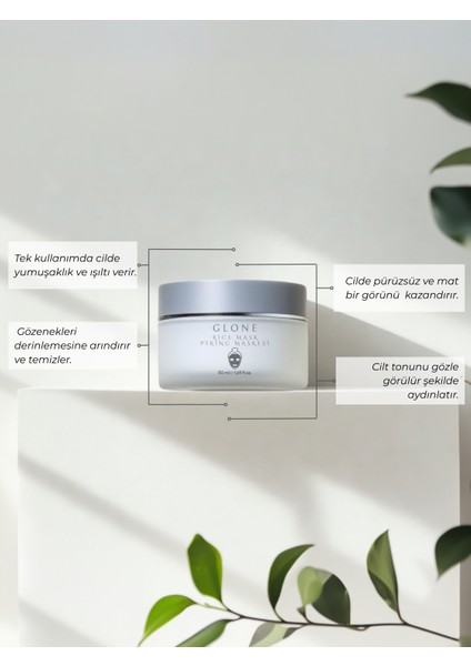 Pirinç Maskesi | 50ml | AHA & Kil | Aydınlatıcı ve Leke Karşıtı indirimleri