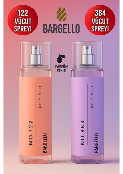 No:122 Vücut Spreyi 210 ml No:384 Vücut Spreyi 210 ml