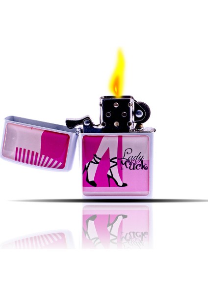 Barbie Lady Muck Beyaz Benzinli Çakmak