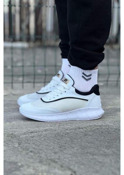 Beyaz Siyah Triko Erkek Spor Ayakkabı fiyatları