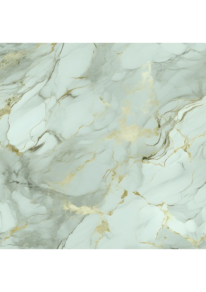 Decohandy 30X30 cm Pvc Duvar Karosu 4'lü Paket - Su Yeşili Desen