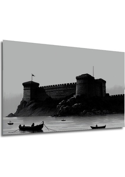 Çerçeve Görünümlü Altın Ağaçlı Fırtına Sulu Boya Görünümlü Dekoratif Ahşap Işyeri/ofis Kare Tablo modelleri