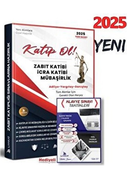 2026-GÜNCELLENMİŞ Bilgi-Katip Ol-Klavye ve Mülakat Aşaması Için (Zabıt Katibi Olmak Için Özel Kitap)