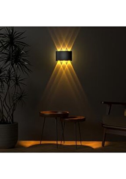 Uranüs Amber Işık Ledli Aplik Modern Tasarım Bahçe ve Dış Mekan Kullanımı İçin 17 x 9 cm modelleri