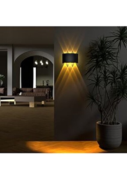Uranüs Amber Işık Ledli Aplik Modern Tasarım Bahçe ve Dış Mekan Kullanımı İçin 17 x 9 cm fırsatları
