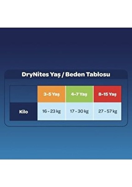 Drynites Erkek Emici Gece Külodu 8-13 Yaş 27 Adet indirimleri