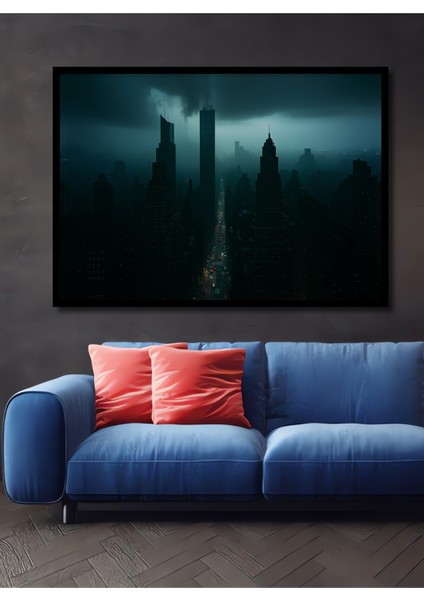 Orta Çağ Yağlı Boya Görünümlü Savaş Atları Ev/işyeri/ofis Dekoratif Ahşap Kare Tablo