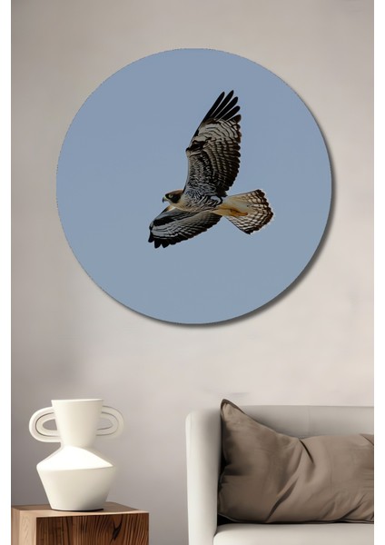 Çerçeve Görünümlü Tanklar ve Gemilerle Savaş Alanı Yağlı Boya Görünümlü Ahşap Ofis Yuvarlak Tablo