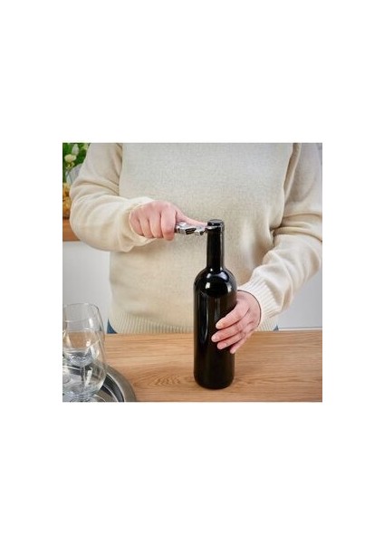 Paslanmaz Çelik Tirbuşon Uzunluk: 12 cm Şarap Açacağı Şişe Açacağı Paslanmaz Çelik modelleri