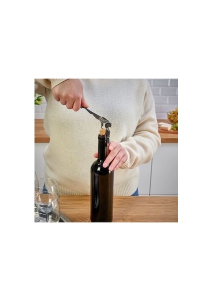 Paslanmaz Çelik Tirbuşon Uzunluk: 12 cm Şarap Açacağı Şişe Açacağı Paslanmaz Çelik fırsatları