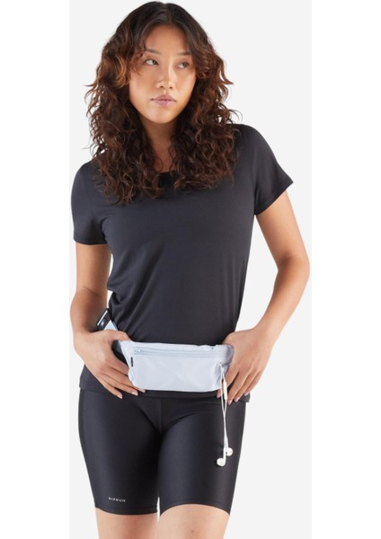 Kiprun Yetişkin Koşu Bel Çantası/telefon Çantası - Gri - Kiprun Basique 2 modelleri