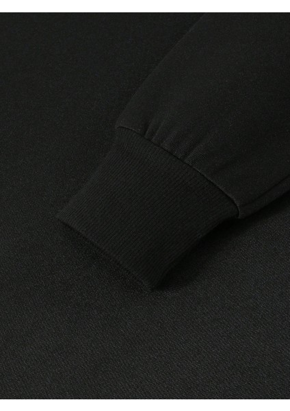 Siyah Önü Bisiklet Yaka Kalp Simgeleyen Iskelet Baskılı Sacin Rose Uzun Kol T-Shirt modelleri