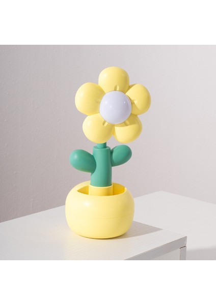 Papatya Tasarımlı Şarjlı Gece Lambası Sarı