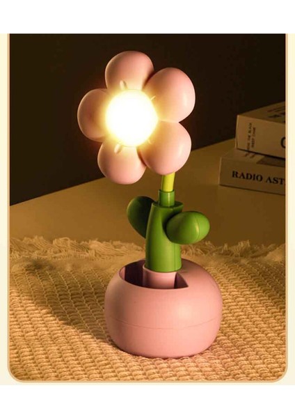 Papatya Tasarımlı Şarjlı Gece Lambası Sarı fiyatları