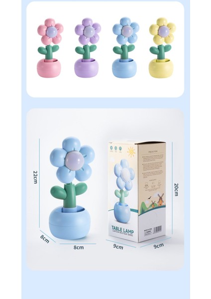 Papatya Tasarımlı Şarjlı Gece Lambası Sarı modelleri